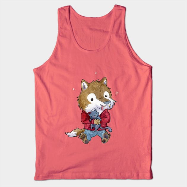 Wolfman loves Kittens Tank Top by UntidyVenus